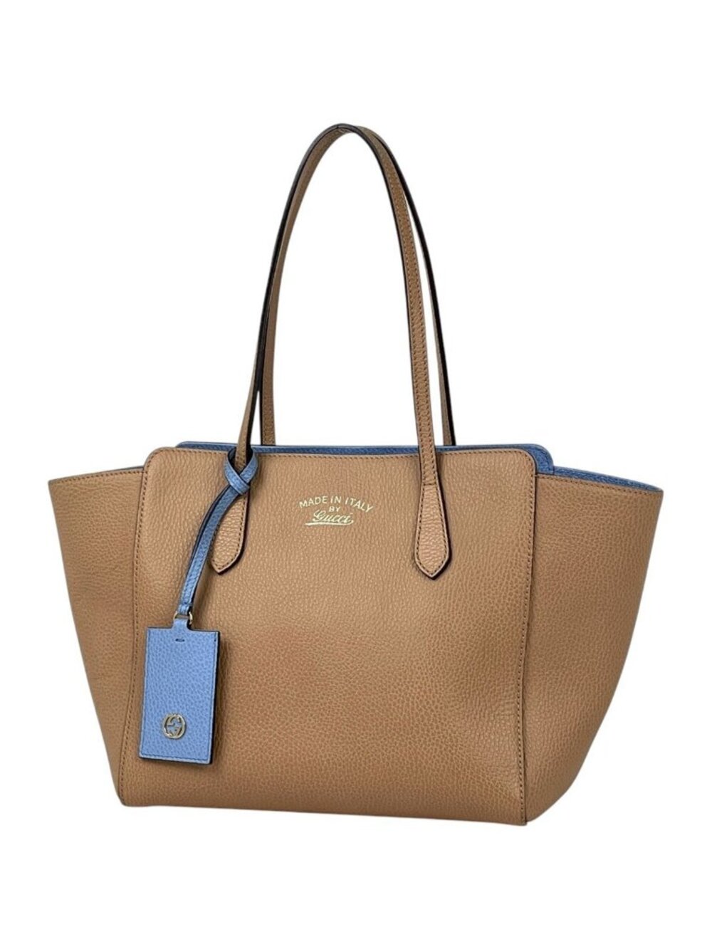 Gucci Tote Swing Leather Beige